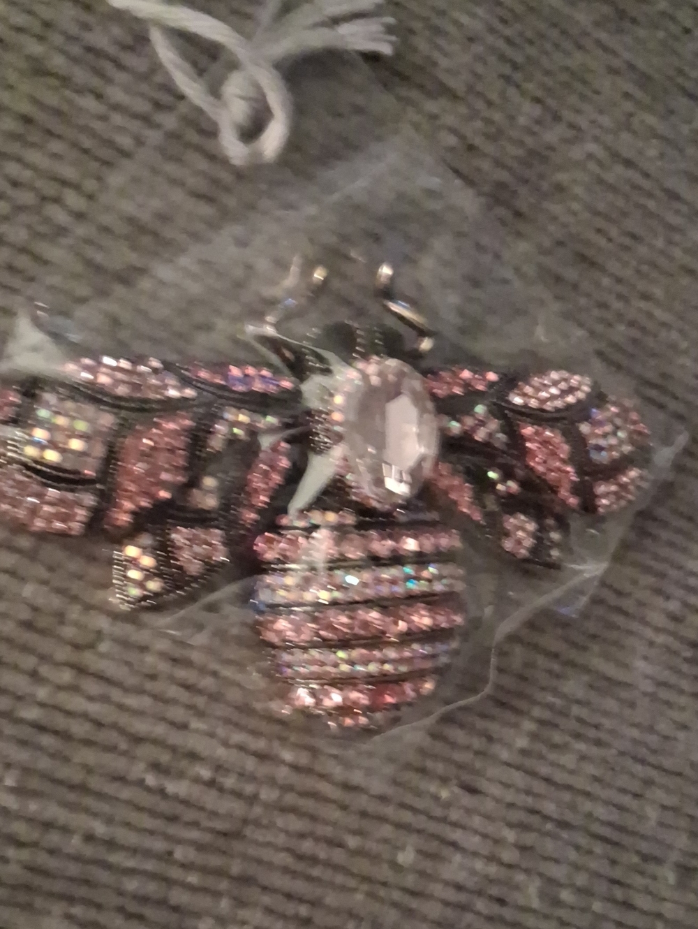 Sparkling Pink Bee Brooch - Women Accessories